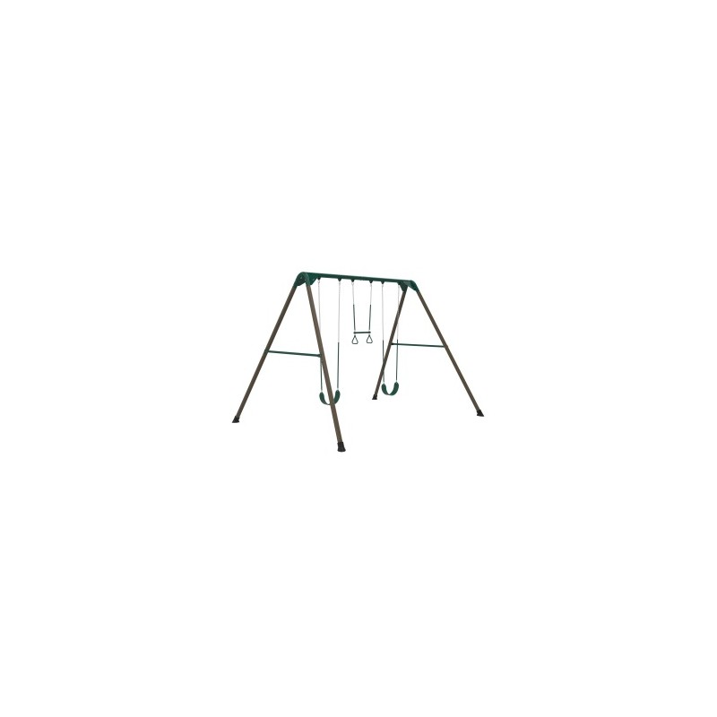Lifetime Outdoor Metal Swing Set - Earthtone (91137)