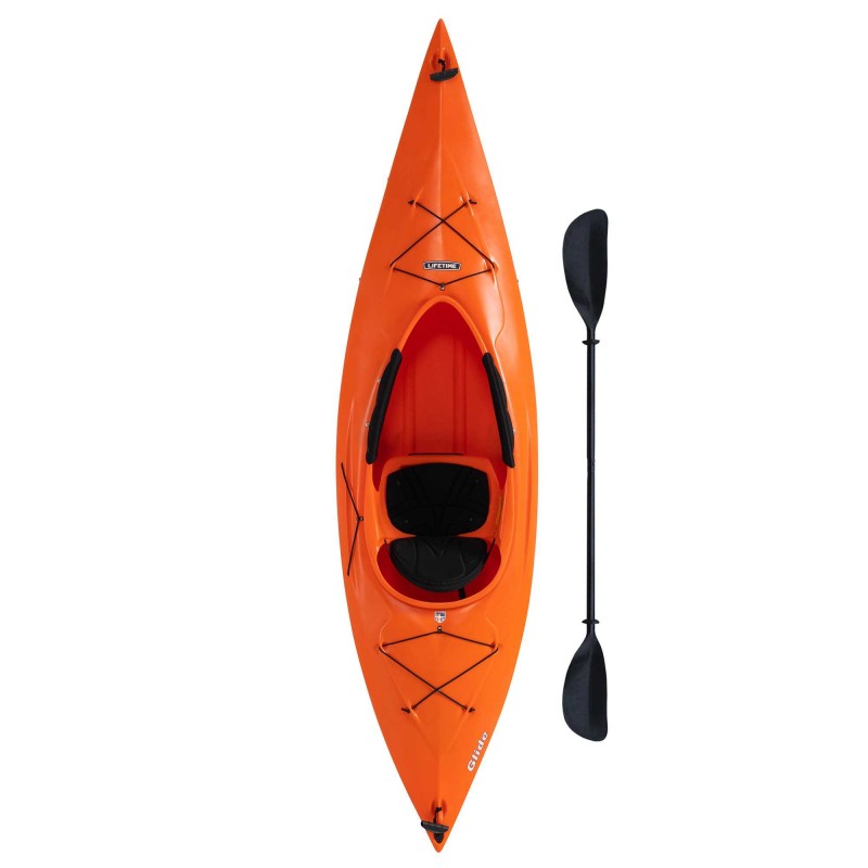 Lifetime Glide 98 Sit-In Kayak with Paddle  - Tangerine (90321)