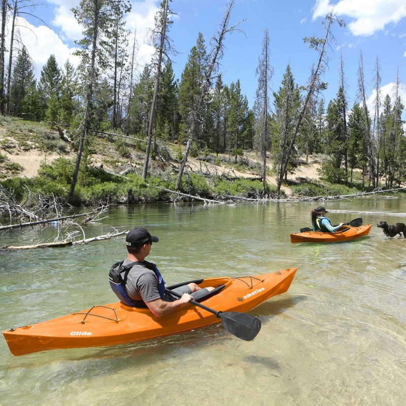 Lifetime Glide 98 Sit-In Kayak with Paddle  - Tangerine (90321)
