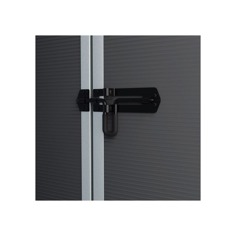 Palram  - Canopia Rubicon 6x12 Shed with Floor - Dark Grey (HG9712GY)