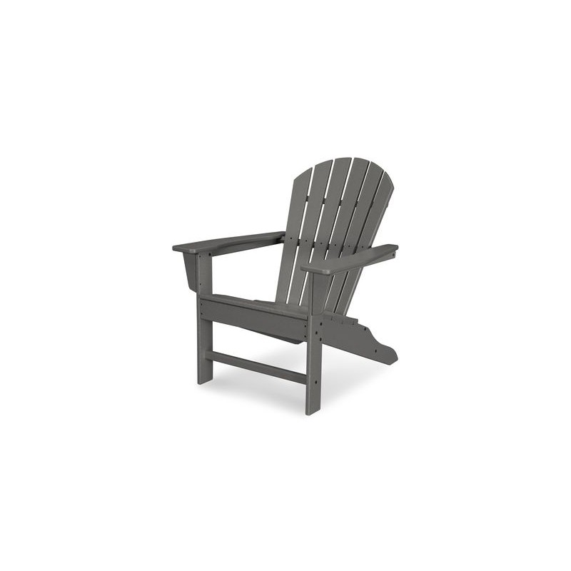 Polywood South Beach Adirondack Chairs - Slate Gray (SBA15GY)