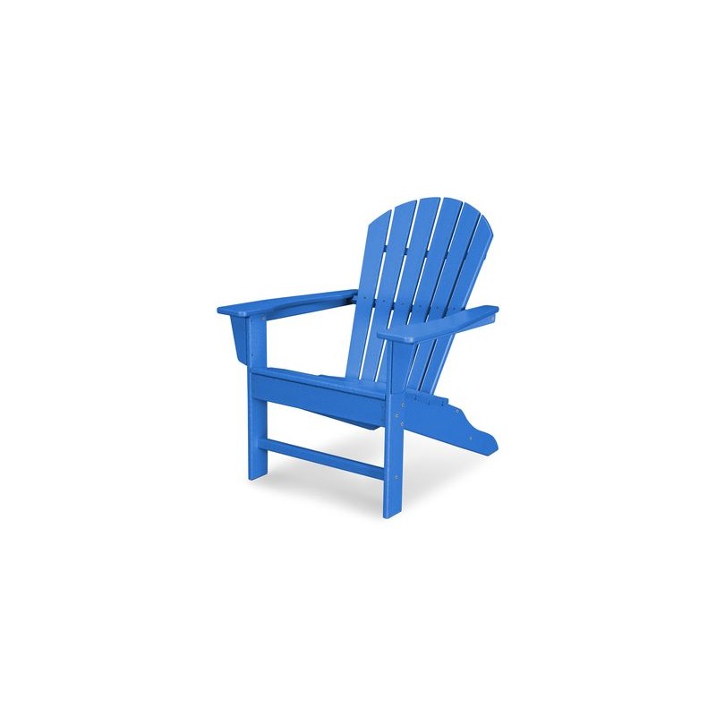 Polywood South Beach Adirondack 4 Pack Chairs - Pacific Blue (SBA15PB)