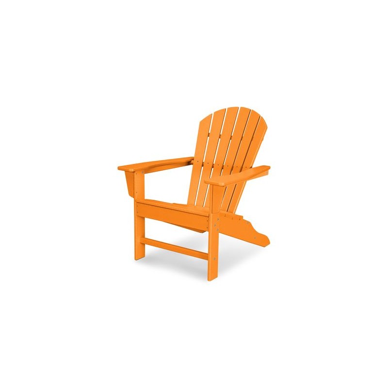 Polywood South Beach Adirondack 4 Pack Chairs - Tangerine (SBA15TA)