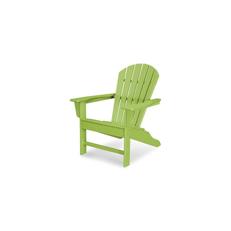 Polywood 4-pack South Beach Adirondack Chairs - Lime (SBA15LI)