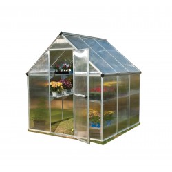 Palram 6x6 Mythos Hobby Greenhouse Kit - Silver  (HG5006)