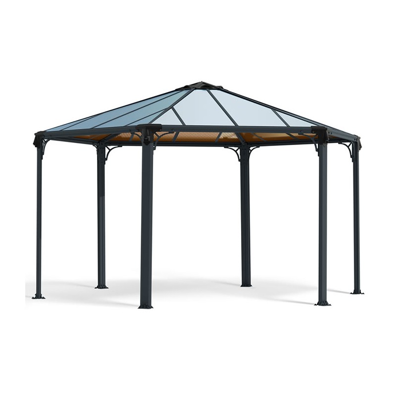 Palram - Canopia 15x13x9 Monaco Hexagon Garden Gazebo Kit (HG9160)