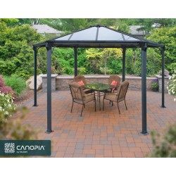 Palram 15x13x11 Monaco Hexagon Garden Gazebo Kit (HG9160)