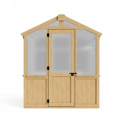 Yardistry 6.7' x 7.8' Meridian Wood Greenhouse Kit (YM11945)