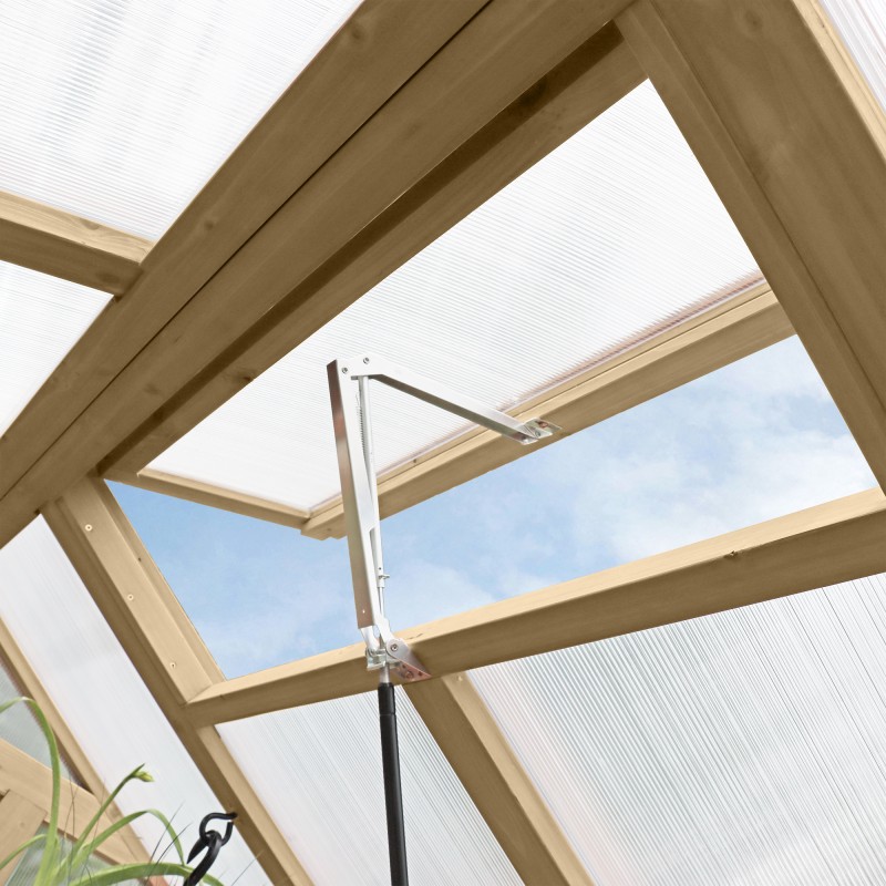 Yardistry 6.7' x 7.8' Meridian Wood Greenhouse Kit (YM11945COM)