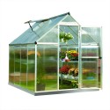 Palram 6x8 Mythos Hobby Greenhouse Kit - Silver (HG5008)