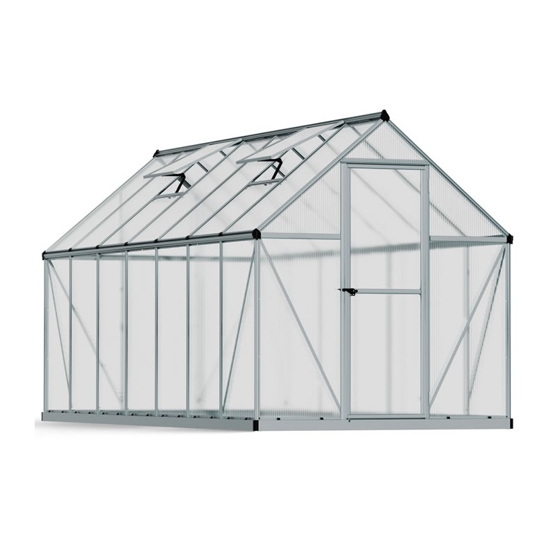 Palram Mythos 6x14 Hobby Greenhouse Kit - Silver (HG5014)