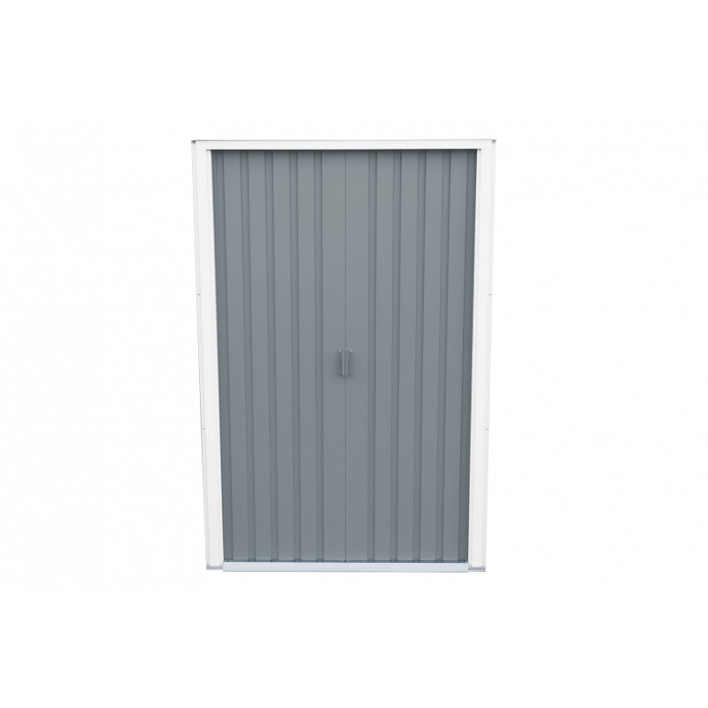 Duramax 8x6 Pent Roof Skylight Metal Storage Shed - Light Gray (20552)