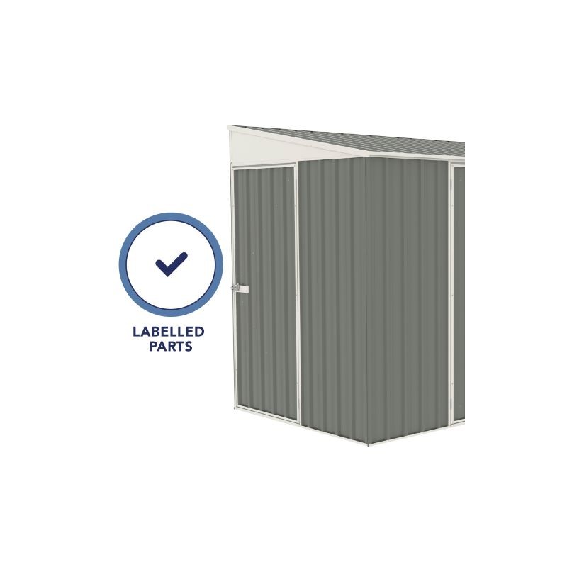Absco Lean To 10' x 5' Metal Bike Shed Kit (AB1102)