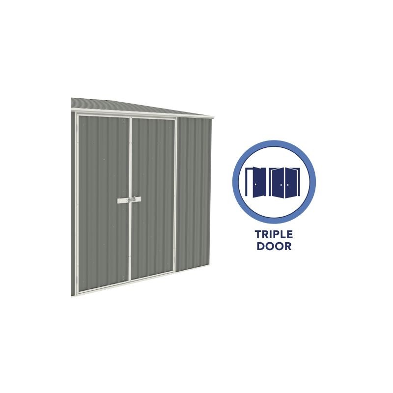 Absco Lean To 10' x 5' Metal Bike Shed Kit (AB1102)