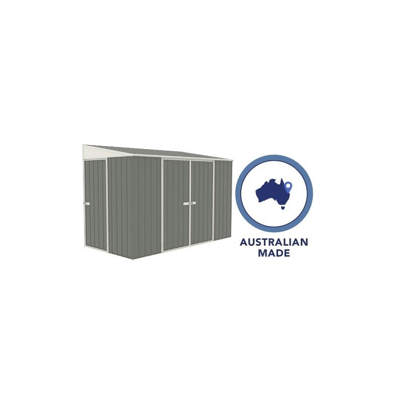 Absco Lean To 10' x 5' Metal Bike Shed Kit (AB1102)