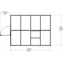 Palram 6x8 Mythos Hobby Greenhouse Kit - Silver (HG5008)