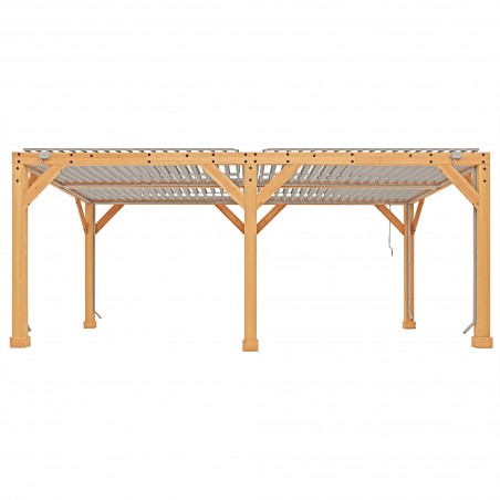 Yardistry 10x20 Meridian Wood Room with Louvered Roof (YM11836COM) Yardistry 10x20 Meridian Wood Room with Louvered Roof (YM11836COM)