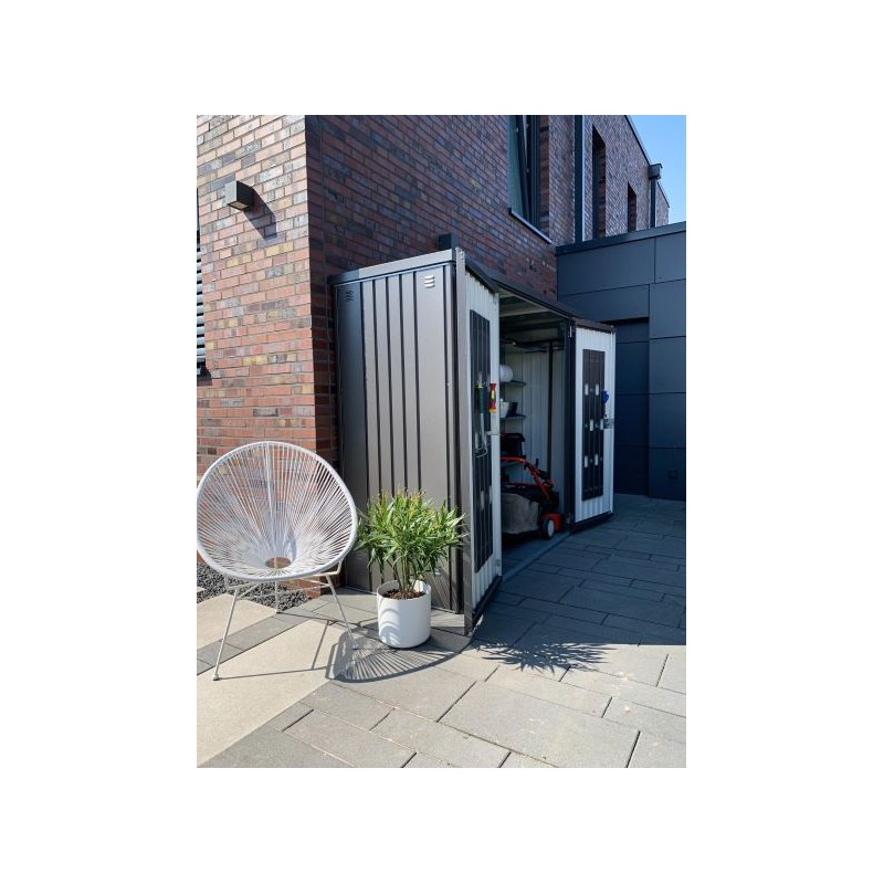 Biohort 7.5' x 2.7' x 6' Equipment Locker 230 - Dark Gray (BIO1100)