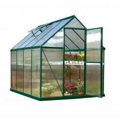 Palram 6x8 Mythos  Hobby Greenhouse Kit - Green (HG5008G)