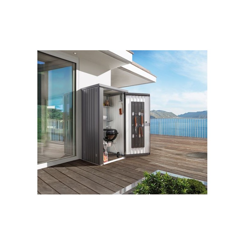 Equipment Locker 90 - 3' x 2.7' x 6' - Dark Gray (BIO1102)