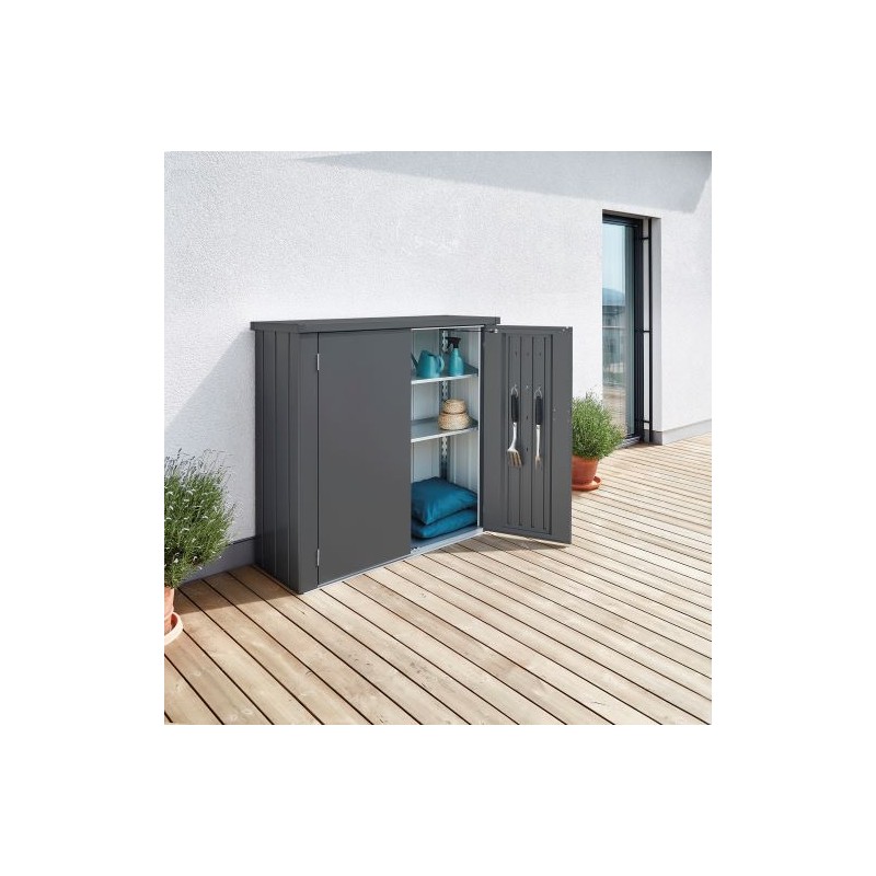Biohort Romeo 4' x 2' x 5' Storage Locker  - Dark Gray (BIO1150)