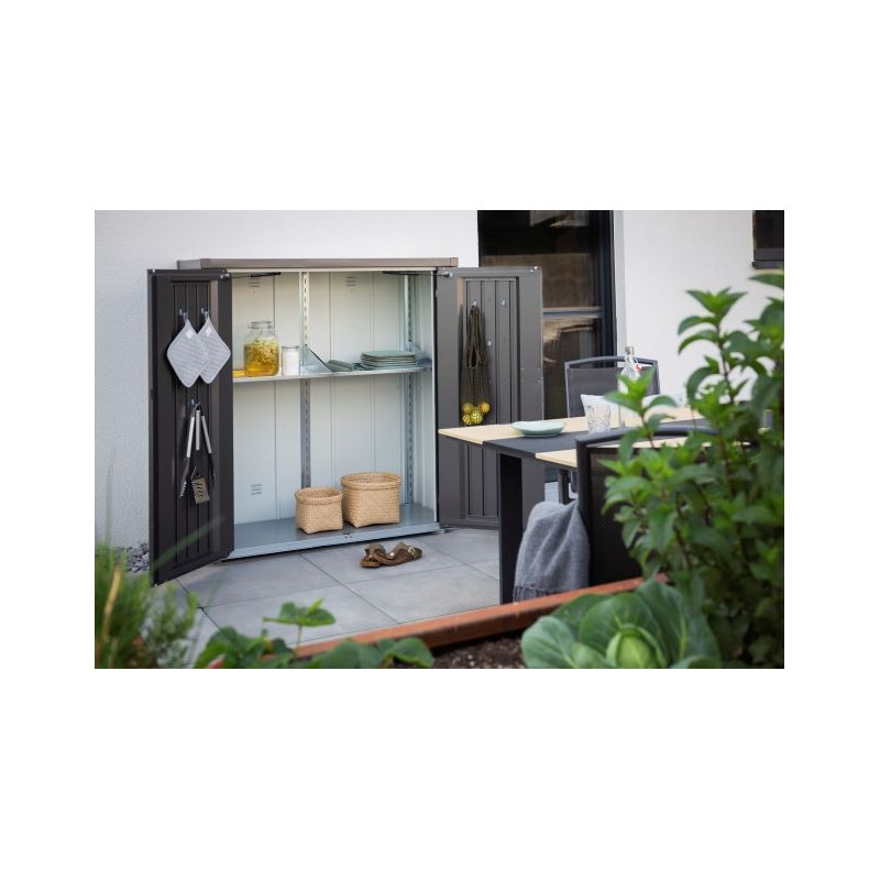 Biohort Romeo 4' x 2' x 5' Storage Locker  - Dark Gray (BIO1150)