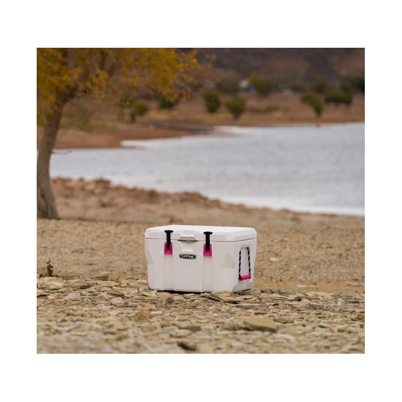 Lifetime 55 Quart Cooler White and Pink - (91245)
