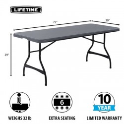 Lifetime 6-Foot Nesting Table Commercial - (80817)