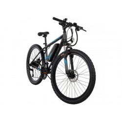 Huffy Transic + Adult 26" Pedal-Assist Electric Mountain Bike – 36V, 350W, Black (E4880)