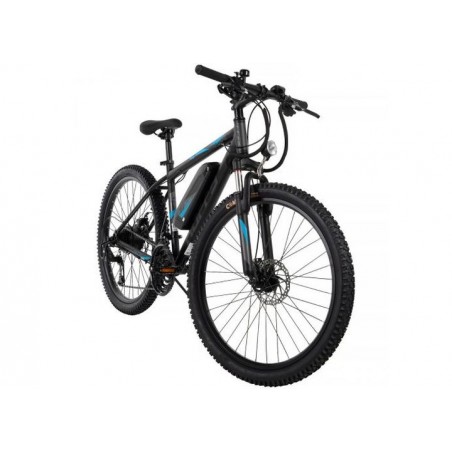 Huffy Transic + Adult 26" Pedal-Assist Electric Mountain Bike – 36V, 350W, Black (E4880)