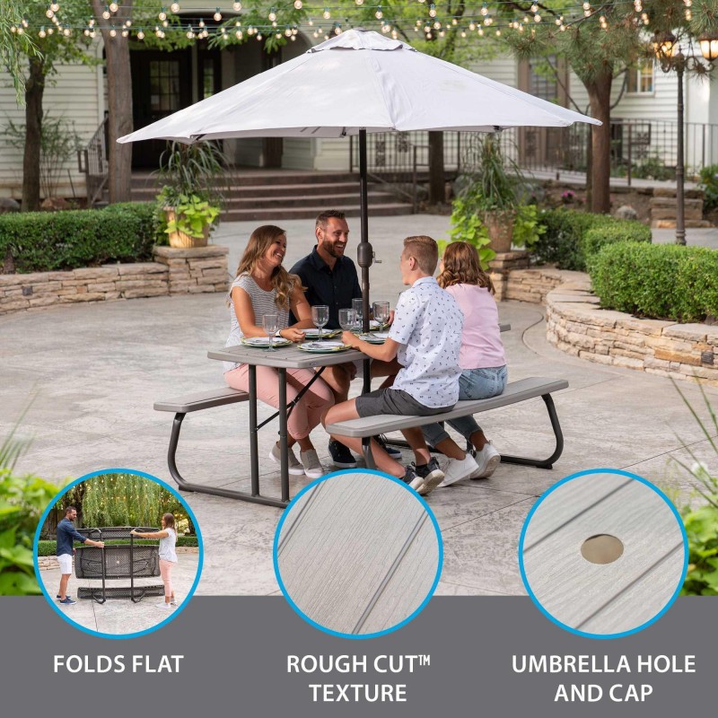 Lifetime 10-Pack 6-Foot Folding Picnic Tables (60366)