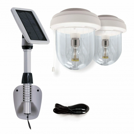 Gama Sonic Light My Shed IV 2 Bulb Solar Shed Light (16B02)