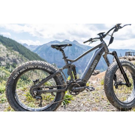 QUIETKAT JEEP ELECTRIC BIKE, 48V, 1000W, 17IN FRAME, CHARCOAL (21 JEEP 10 CHR 17)