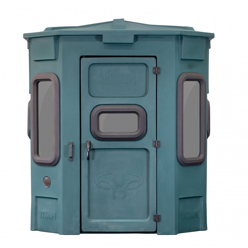 Titan Hunting Blinds Pro Blind Combo w/ 8 ft. Tower - Green (TB-R-PRO-G-8)