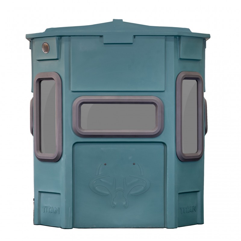 Titan Hunting Blinds Pro Blind Combo w/ 8 ft. Tower - Green (TB-R-PRO-G-8)