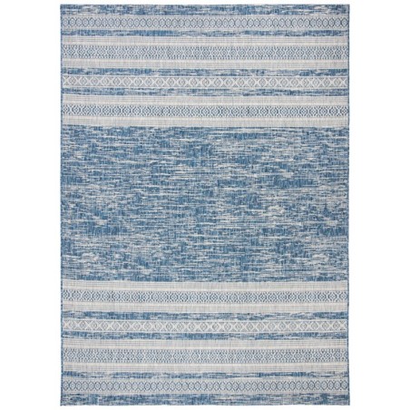 Safavieh Courtyard Collection Outdoor 5'3"x7'7" Medium Rectangle Rug - Navy/Grey (CY8061-36821-5)