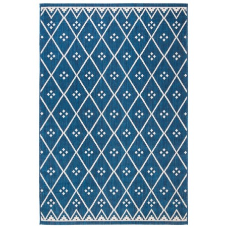 Safavieh Courtyard Collection Outdoor 5'3"x7'7" Medium Rectangle Rug - Navy/Light Beige (CY6303-258-5)