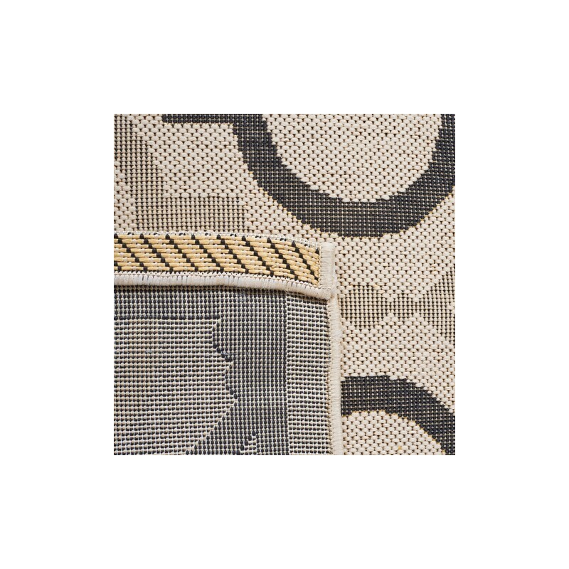 Safavieh Courtyard Collection Outdoor 5'3"x7'7" Medium Rectangle Rug - Beige/Black (CY7938-256A21-5)