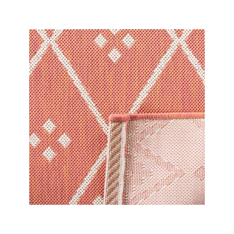 Safavieh Courtyard Collection Outdoor 5'3"x7'7" Medium Rectangle Rug - Terracotta/Light Beige (CY6303-231-5)