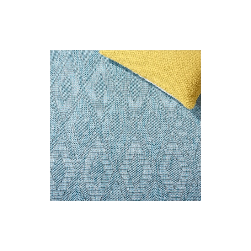 Safavieh Courtyard Collection Outdoor 4'x5'7" Small Rectangle Rug - Aqua (CY8522-37122-4)