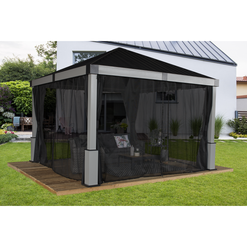 Sojag Lena 12x12 Hard Top Gazebo Kit - Gray (500-9168921)