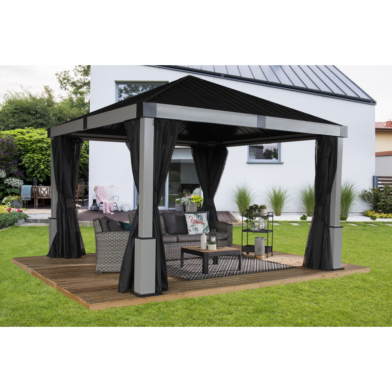 Sojag Lena 12x12 Hard Top Gazebo Kit - Gray (500-9168921)