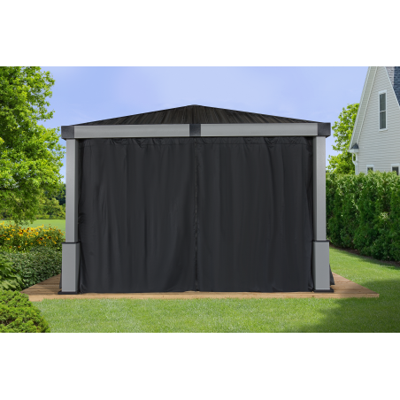 Sojag Curtains for Lena 12x12 Spun - Black (135-9168938)