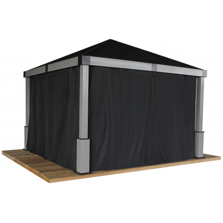 Sojag Curtains for Lena 12x12 Spun - Black (135-9168938)