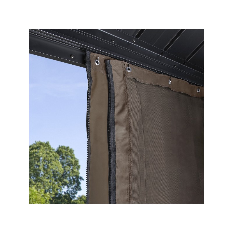 Sojag Sanibel 8x8 Polyester Curtains - Brown (135-9168907)