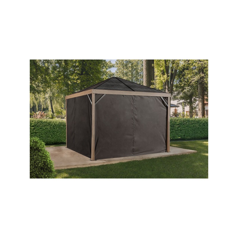 Sojag Sanibel 8x8 Polyester Curtains - Brown (135-9168907)