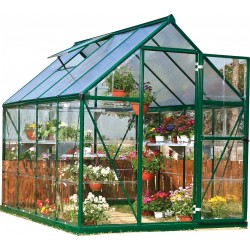 Palram 6x8 Hybrid Greenhouse Kit - Green (HG5508G)