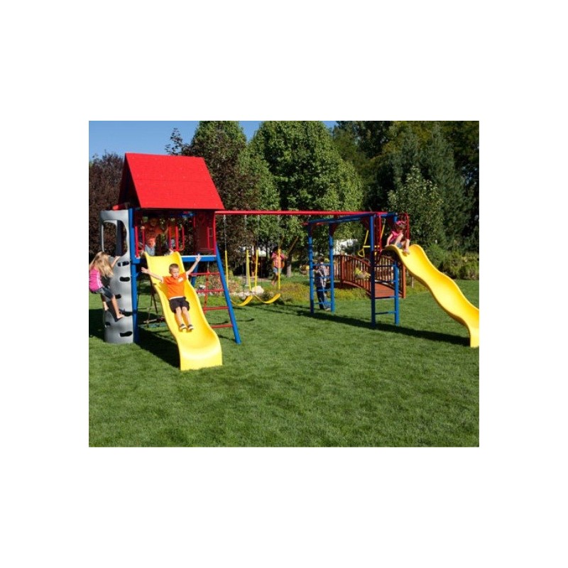 Lifetime Double Slide Big Stuff Deluxe Swing set - Primary Colors (91087)