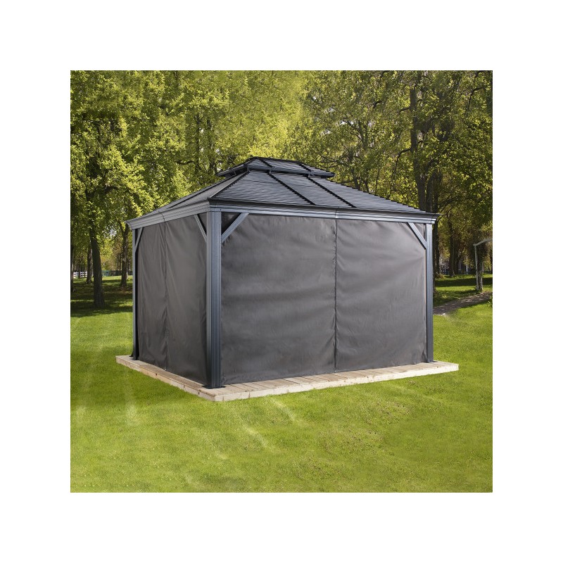 Sojag Curtains for Monaco 12x12 - Gray (135-9168297)