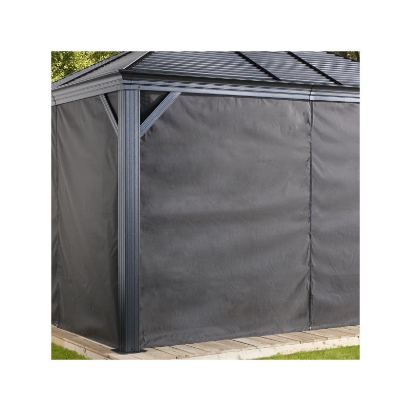 Sojag Curtains for Monaco 12x12 - Gray (135-9168297)